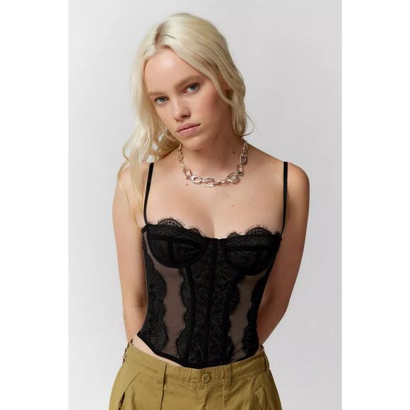 Urban Outfitters Out From Under Modern Love Corset Green - S - Picture 4 of 6